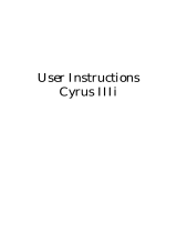 Cyrus 3i Bedienungsanleitung