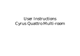 Cyrus Quattro Multiroom Bedienungsanleitung