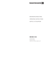 Beyerdynamic MCW-D 523 Benutzerhandbuch