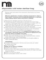 mothercare Disposable Cold Water Steriliser Bag Benutzerhandbuch