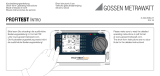 Gossen MetraWatt PROFITEST INTRO Bedienungsanleitung