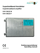 POLYTRON SVV 36122 Super broadband amplifier Bedienungsanleitung