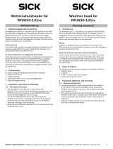 SICK Wetterschutzhaube 2081800 fuer RFU630-131xx, Weather hood 2081800 for RFU630-131xx Mounting instructions