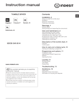 Indesit EDCE G45 B H (EU) Benutzerhandbuch