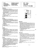 Electrolux AFG311 Benutzerhandbuch