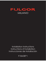 Fulgor Milano F1SM30S1 Installationsanleitung
