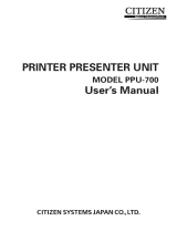 Citizen Printer PPU-700 Benutzerhandbuch
