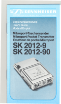 Sennheiser Satellite Radio SK 2012-9 Benutzerhandbuch