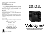 Velodyne Acoustics HGS 10 Benutzerhandbuch