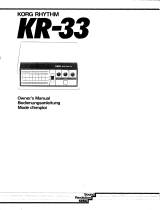 Korg KR-33 Bedienungsanleitung