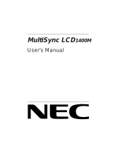 NEC MultiSync® LCD1400M Bedienungsanleitung