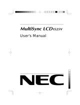 NEC MultiSync® LCD1525V Bedienungsanleitung