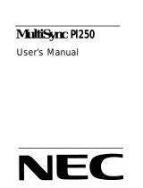 NEC MultiSync® P1250 Bedienungsanleitung
