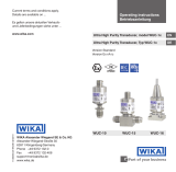 WIKA WUC-10 tag:model:WUC-15 tag:model:WUC-16 Bedienungsanleitung