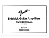 Fender Sidekick Reverb 20 Bedienungsanleitung