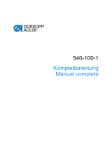 DURKOPP ADLER 540-100-01 Bedienungsanleitung