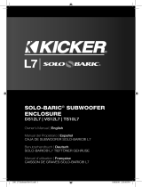 Kicker 2011 Solo-Baric L7 Enclosures Bedienungsanleitung