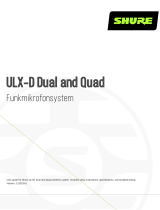 Shure ULXD-DQ Benutzerhandbuch