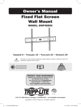Tripp Lite DWF4585X Fixed Flat Screen Wall Mount Bedienungsanleitung