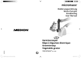Medion Gemüseraspel Micromaxx MD 14489 Handleiding Groenterasp Micromaxx MD 14489<br> Manual Vegetable Grater Micromaxx MD 14489<br> Benutzerhandbuch