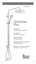 Teka Universe Pro Duschkopf Bedienungsanleitung