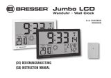 Bresser MyTime Jumbo LCD Weather Wall Clock Bedienungsanleitung