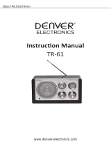 Denver Electronics TR-61BLACKMK2 Benutzerhandbuch