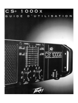 Peavey CS 1000X Professional Stereo Power Amplifier Bedienungsanleitung