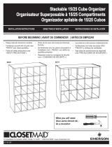 ClosetMaid 15 Cube Organizer Installationsanleitung