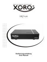 Xoro HRS 8588 Benutzerhandbuch