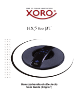 Xoro HXS 800 BT Benutzerhandbuch