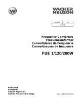 Wacker Neuson FUE 1/120/200W Parts Manual