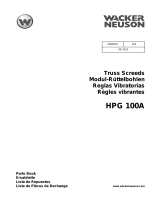 Wacker Neuson HPG100A Parts Manual
