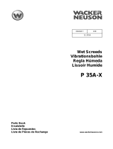 Wacker Neuson P35A-X Parts Manual