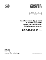 Wacker Neuson RCP-12/230 50 Hz Parts Manual