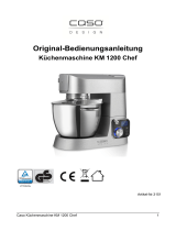 Caso KM 1200 Chef Food processor Bedienungsanleitung