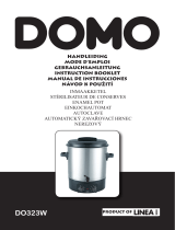 Domo Einkochautomat „Deluxe“, DO323W, 27 Liter, Edelstahl, 1800 Watt Bedienungsanleitung