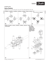 Danfoss ICF valve station, type ICF 15, 20 and 25 Installationsanleitung
