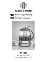 Rommelsbacher TA 1400 Benutzerhandbuch
