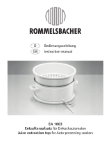 Rommelsbacher EA 1803 Benutzerhandbuch
