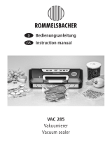 Rommelsbacher VAC 285 WIENEU Bedienungsanleitung