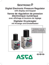 Asco Series 608 609 Sentronic Digital Electronic Pressure Regulator Bedienungsanleitung