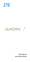 ZTE Axon AXON 7 Schnellstartanleitung