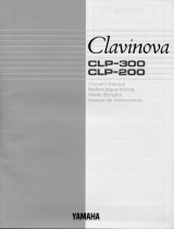 Yamaha Clavinova CLP-300 Bedienungsanleitung