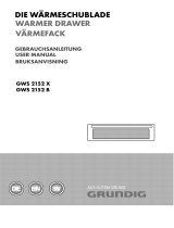Grundig GWS 2152 X Wärmeschublade Bedienungsanleitung