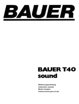 Bauer T40 Sound Projektor Bedienungsanleitung