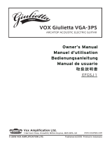 Vox Giulietta VGA-3PS Bedienungsanleitung