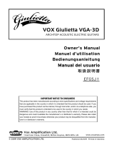 Vox Giulietta VGA-3D Bedienungsanleitung