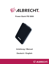 Albrecht PowerBank PB 5000, weiß Bedienungsanleitung