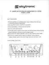 SKYTRONIC 103.134 Karaoke Amplifier Bedienungsanleitung
